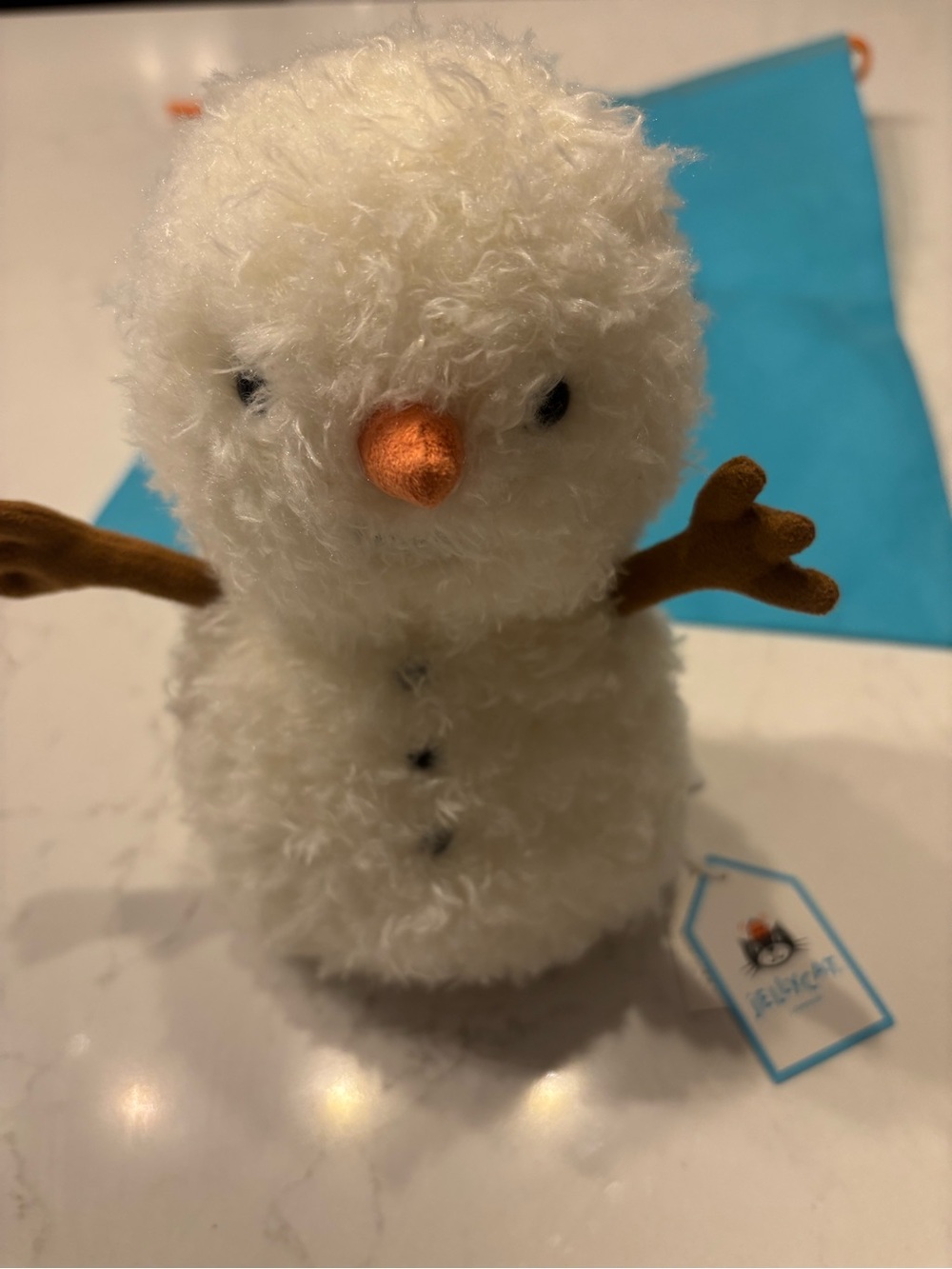 NWT-Jellycat White Plush Little Snowman 2025 Release